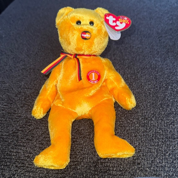 Ty Beanie Babies Mastercard MBNA Bear Plush 2002 1st Premier Edition